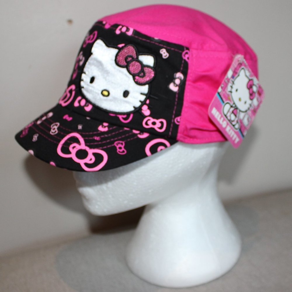 3/$55❤️original Hello Kitty Sanrio newsboy hat cap newsie beret girls SIL-34032